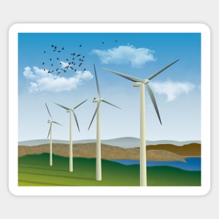Wind Turbines Sticker